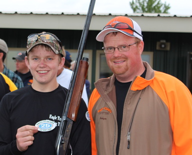 Quintin Peterson with coach