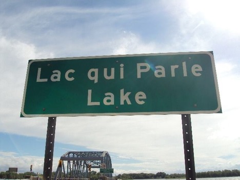 Lac qui Parle Lake sign